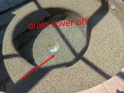 Drain with its cover missing
